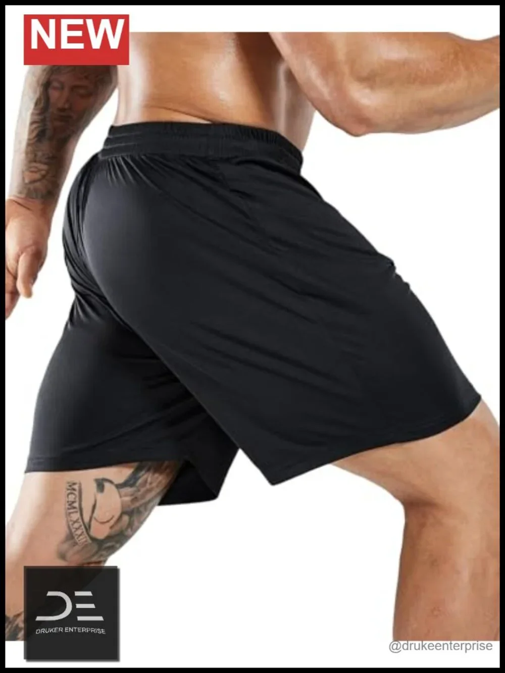 3 Pack Men's Quick Dry Soccer Shorts, Recycled Polyester, No Pockets, Athletic
